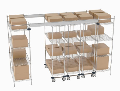 Top Track Mobile Shelving | High-Density Storage