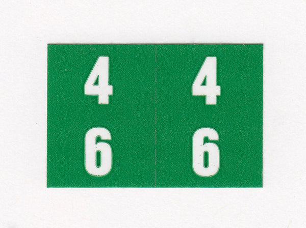 Digi Numeric Colour Coded Labels - 0900 Series, Acme Visible - 1