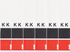 Acme Visible Kromakode Alphabetic Colour Coded Labels - KK Series, Acme Visible - 3