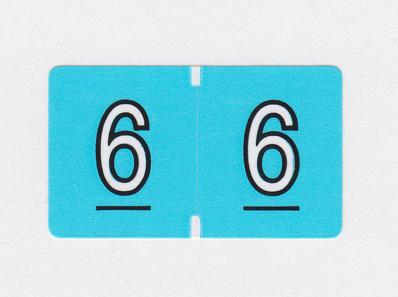 Brunswick Data Numeric Colour Coded Labels - 0200 Series, Acme Visible - 1