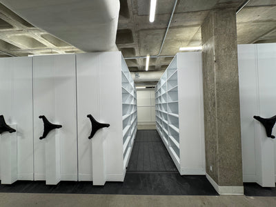 Mechanical Assist Mobile Shelving | High-Density Storage