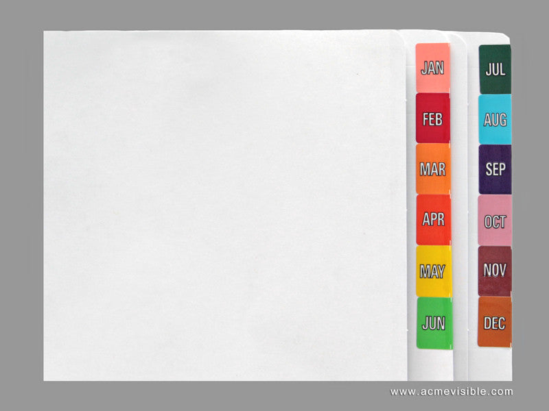 Datafile Compatible Month Labels - K4160 Series (rolls), Acme Visible - 2