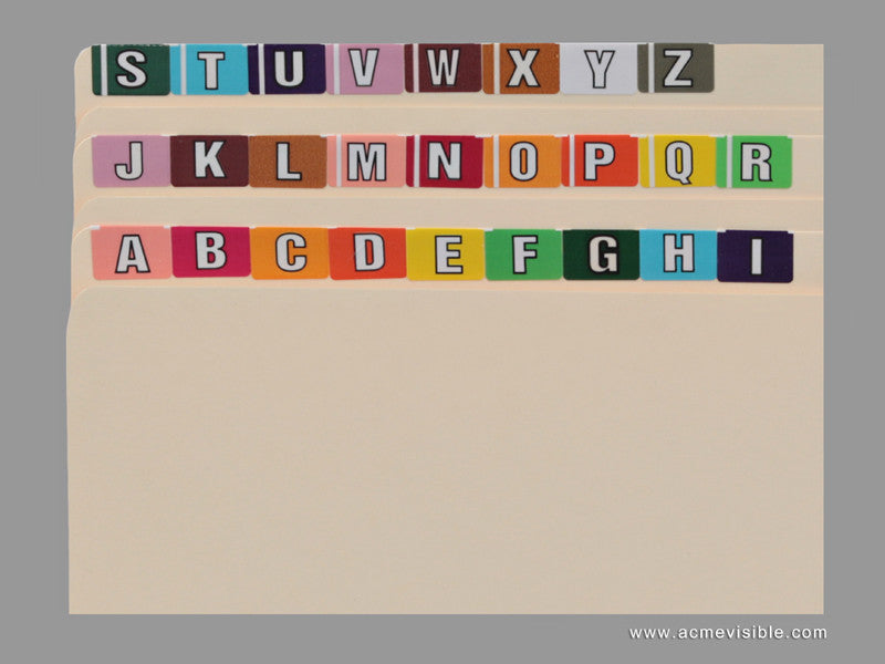 Acme Visible Alphabetic Colour Coded Labels - K5224 Series, Acme Visible - 2