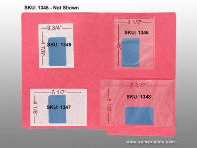 Self Adhesive Poly Pockets, Acme Visible