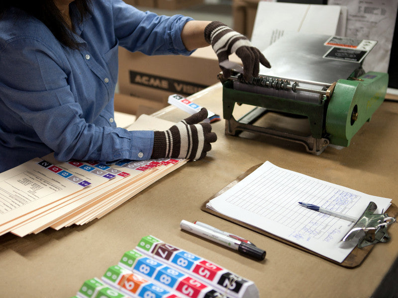 Factory Labeled Folders, Acme Visible