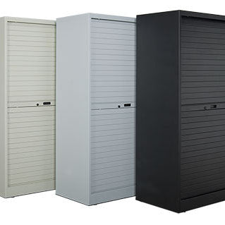 Tambour Door Storage Cabinets, Acme Visible - 1
