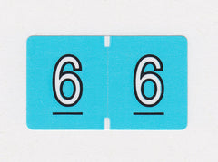 Brunswick Data Numeric Colour Coded Labels - 0200 Series, Acme Visible - 1