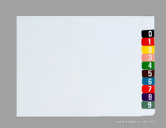 Digi Numeric Colour Coded Labels - 0300 Series, Acme Visible - 2