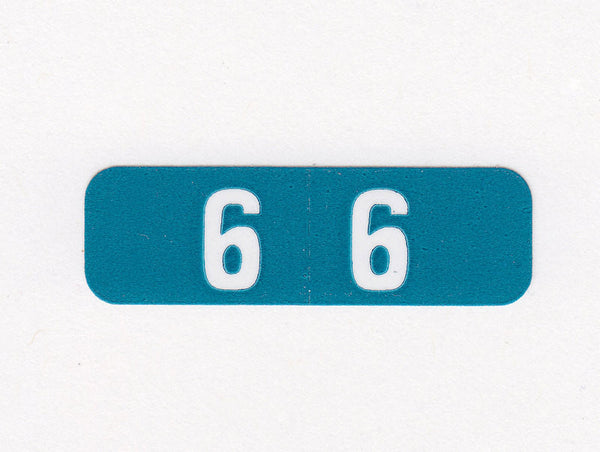 Digi Numeric Colour Coded Labels - 0300 Series, Acme Visible - 1
