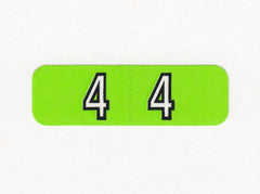 Brunswick Mini Numeric Colour Coded Labels - 0350 Series, Acme Visible - 1