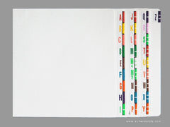 Digi Alphabetic Colour Coded Labels - 2400 Series, Acme Visible - 2