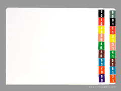 Digi Numeric Colour Coded Labels - 0900 Series, Acme Visible - 2
