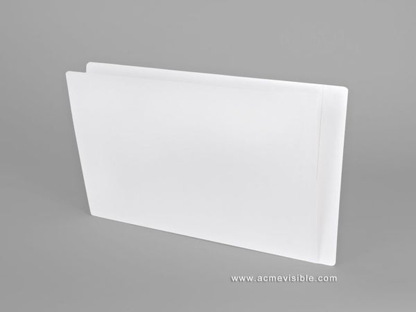 9 x 11.9375 No pocket File Folders - 4 inch Wide 0.5 inch Center tab -  White Smooth 110#