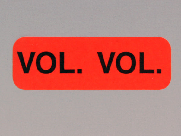 Acme Volume Labels - P1287-Vol, Acme Visible - 1