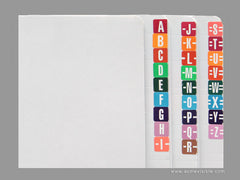 TAB Compatible Alphabetic Colour Coded Labels - K1278 Series, Acme Visible - 2