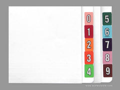 Datafile Compatible Numeric Colour Coded Labels - K5205 Series, Acme Visible - 2