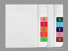 Datafile Compatible Numeric Colour Coded Labels - K5206 Series, Acme Visible - 2