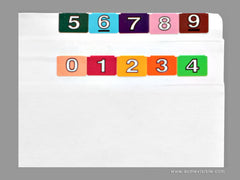 Datafile Compatible Numeric Colour Coded Labels - K5207 Series, Acme Visible - 2