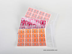 Acme Visible Alphabetic Colour Coded Labels - K5214 Series (Package), Acme Visible - 3